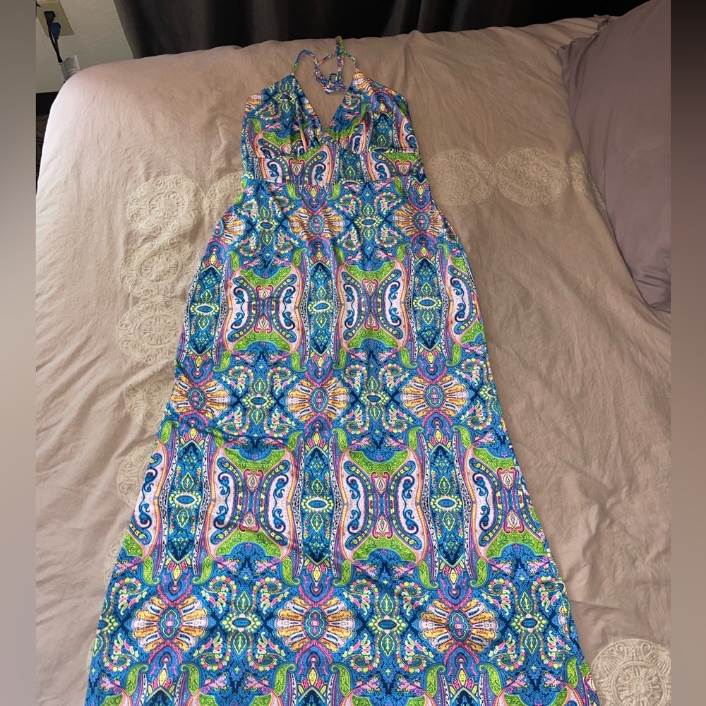 Halter maxi dress